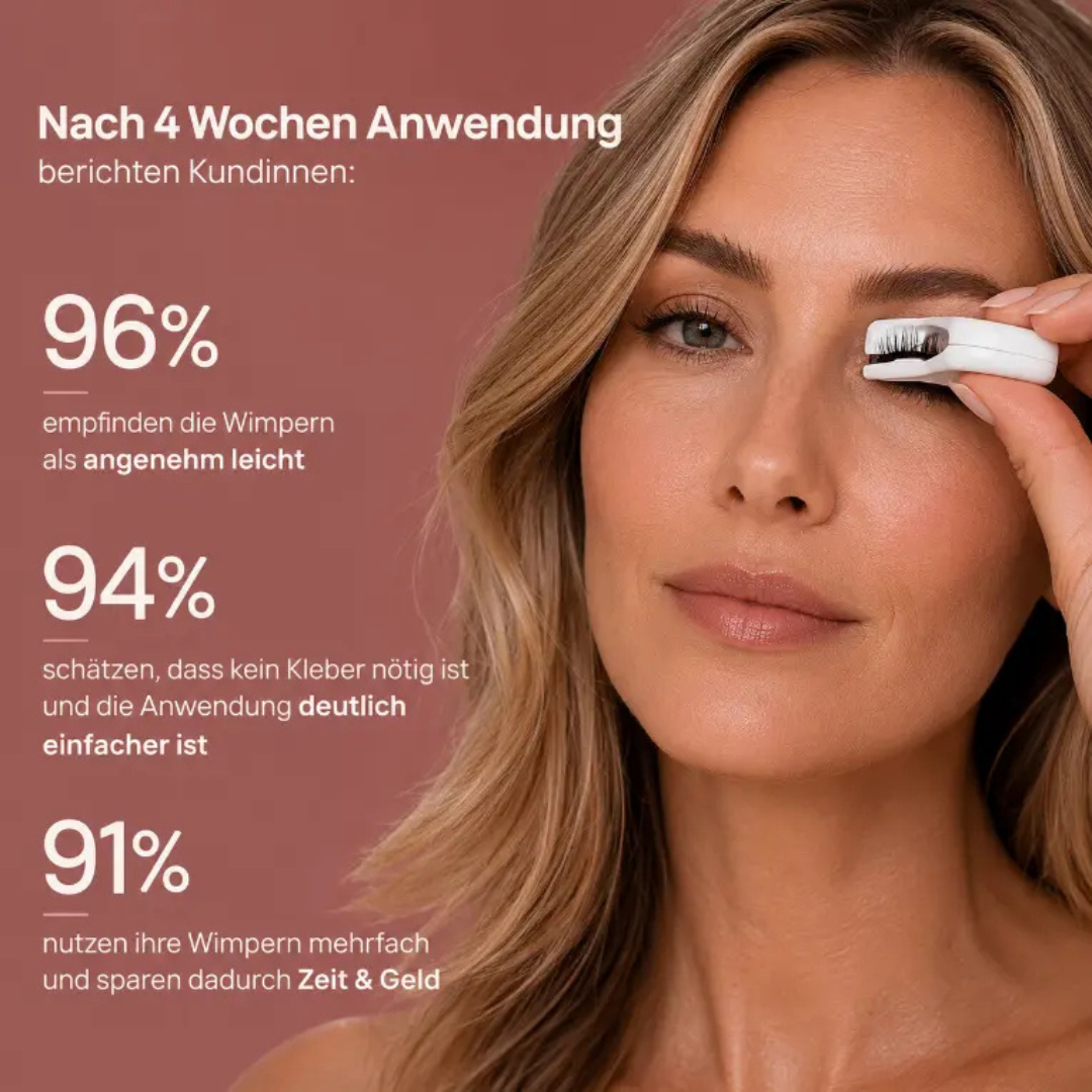 Magnetische Wimpern ohne Kleber