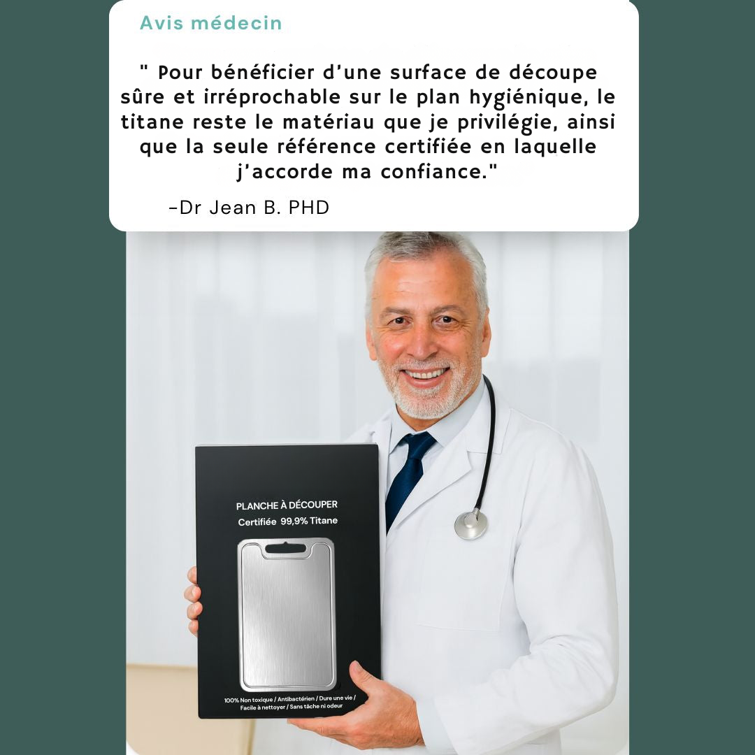 Robustes und hygienisches Schneidebrett aus Titan