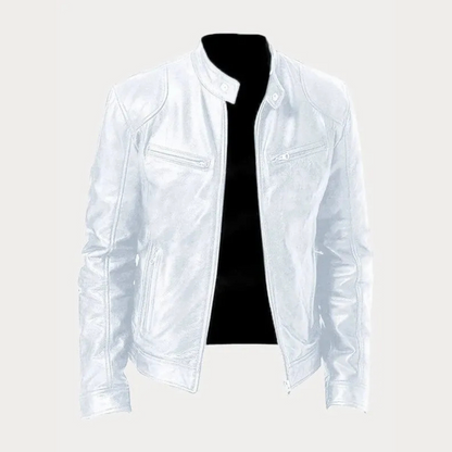 Veste en cuir homme