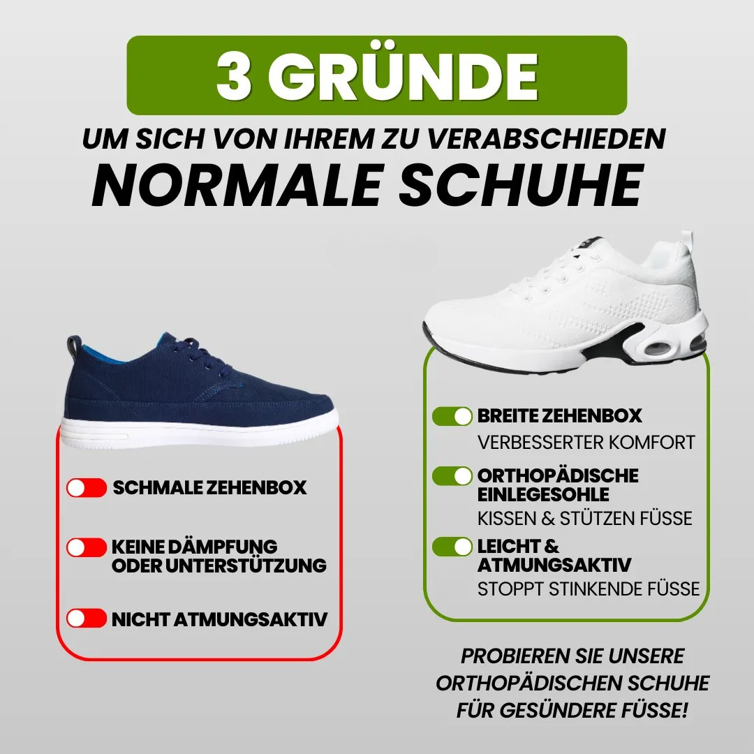 Chaussures orthopédiques de tous les jours contre la douleur