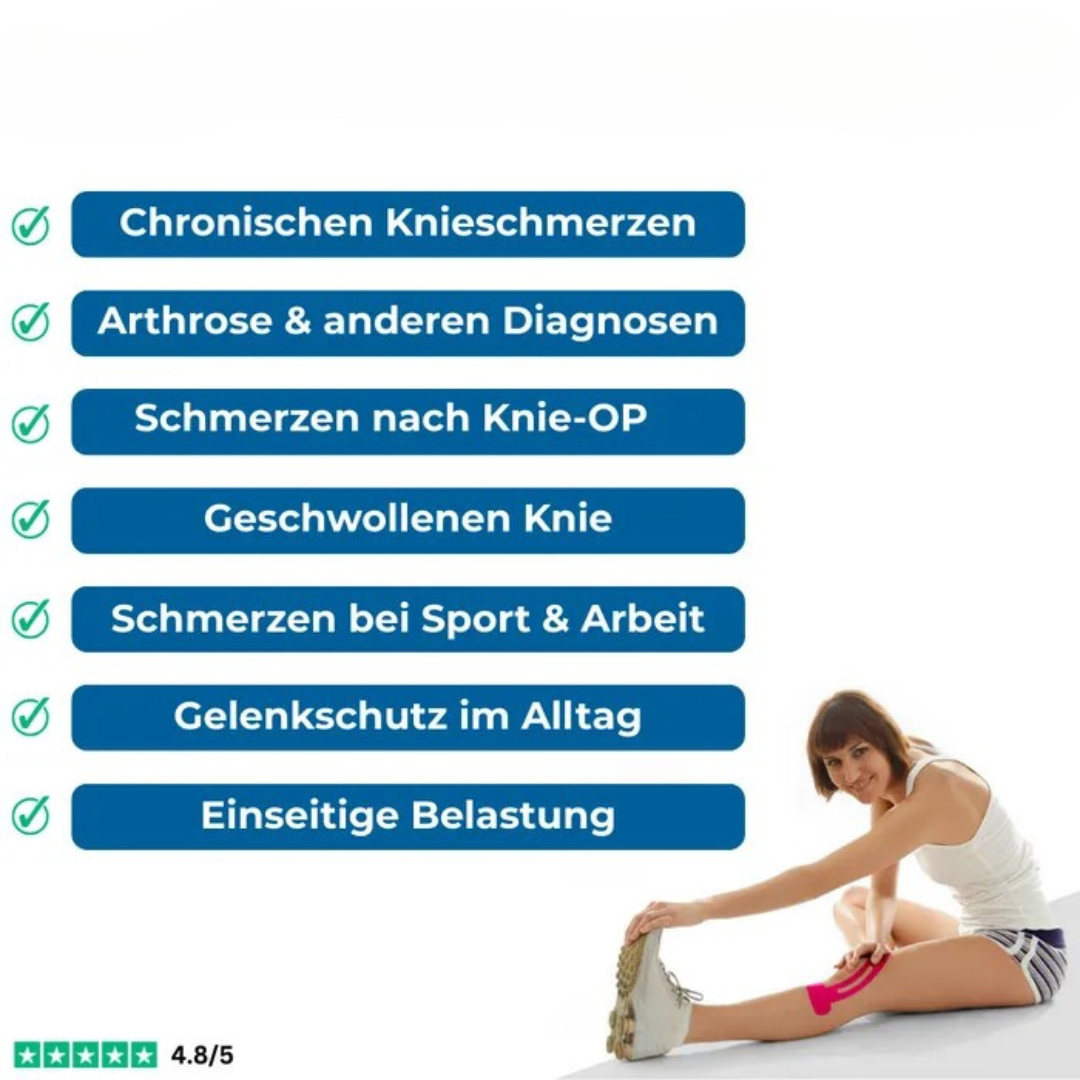 Kinesiologisches Knie-Tape