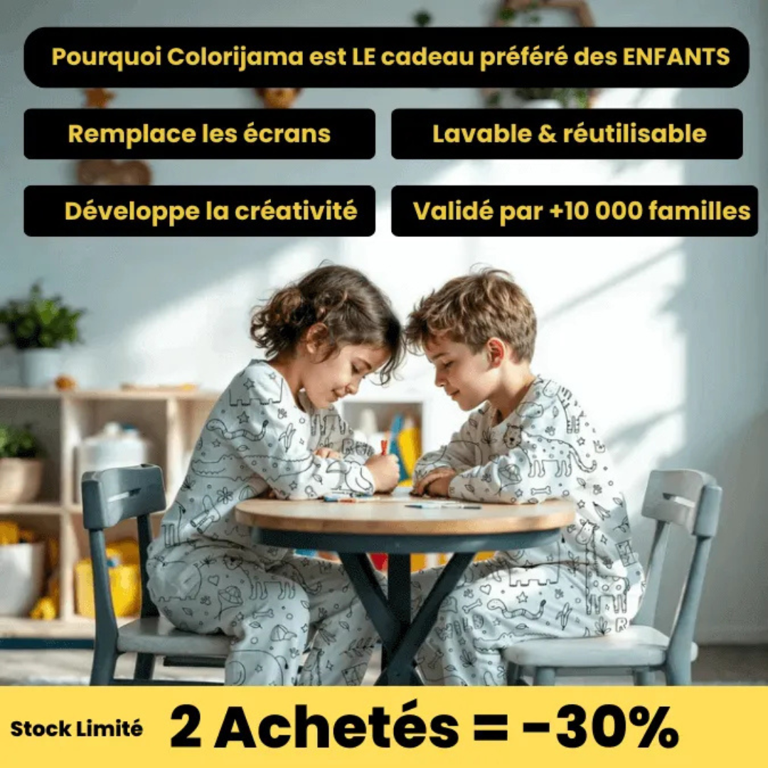 Ausmalbarer Pyjama für Kinder