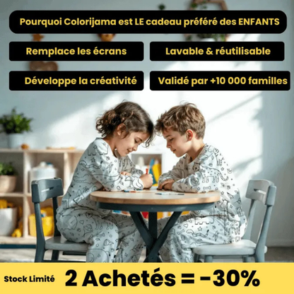 Ausmalbarer Pyjama für Kinder