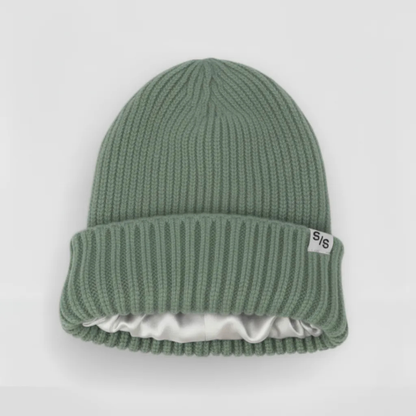 Bonnet thermique en soie hiver