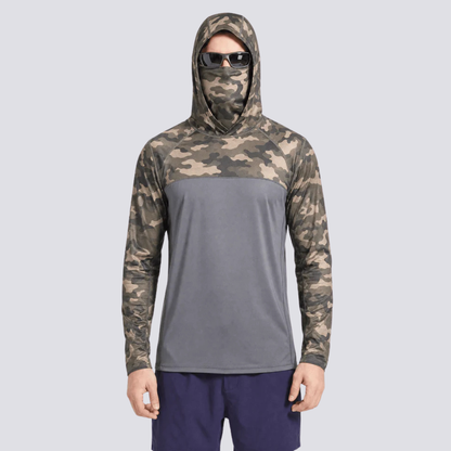 UV-Schutz-Sweatshirt mit integrierter Kapuze