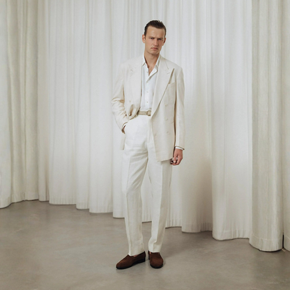 Elegante und bequeme Herren-Mokassins aus braunem Wildleder