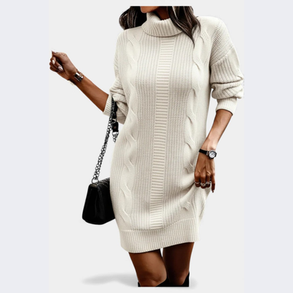 Strickkleid mit Rollkragen