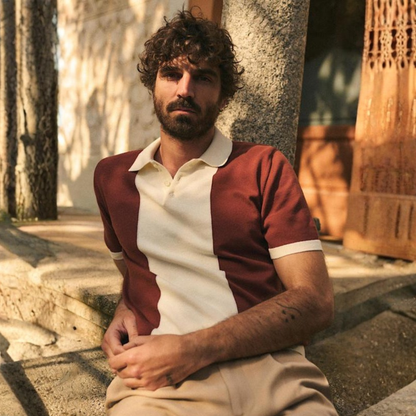 Polo en Maille à Col Polo
