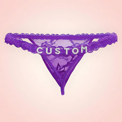 String Dentelle Personnalisé avec Prénom ou Message