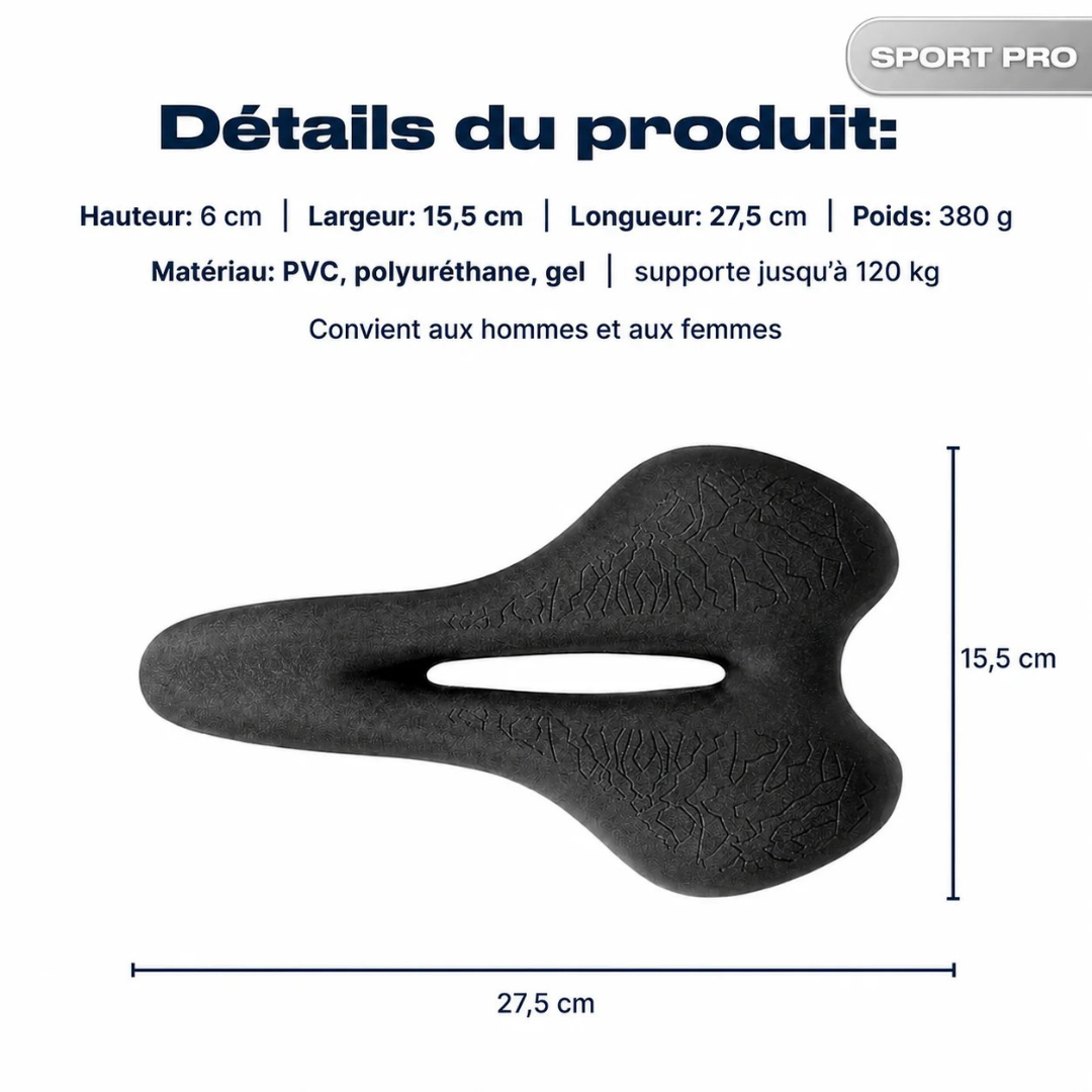 Ergonomischer, komfortabler Fahrradsattel für lange Strecken