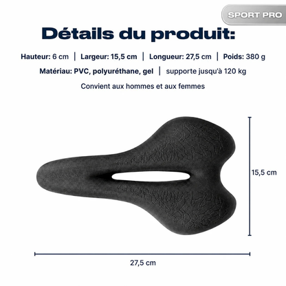 Ergonomischer, komfortabler Fahrradsattel für lange Strecken