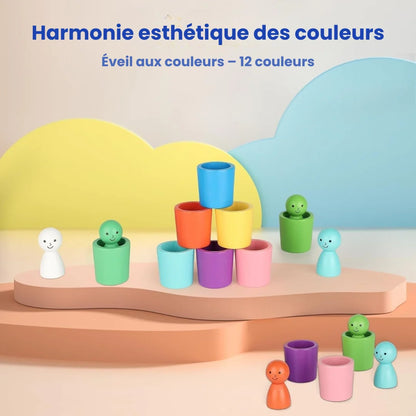 Jeu Montessori en Bois pour Apprendre les Couleurs
