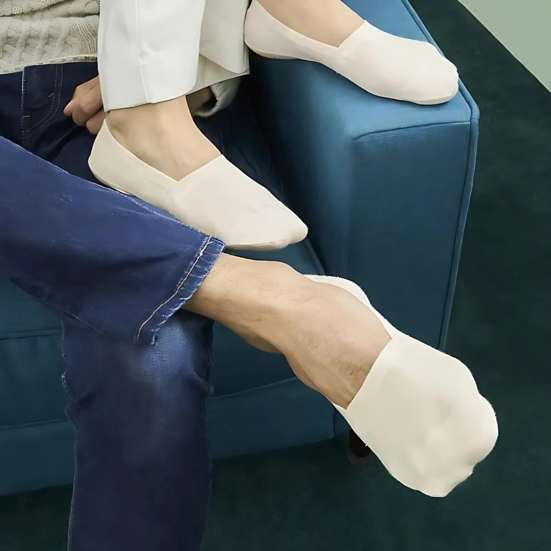 Chaussettes invisibles antidérapantes pour HOMME
