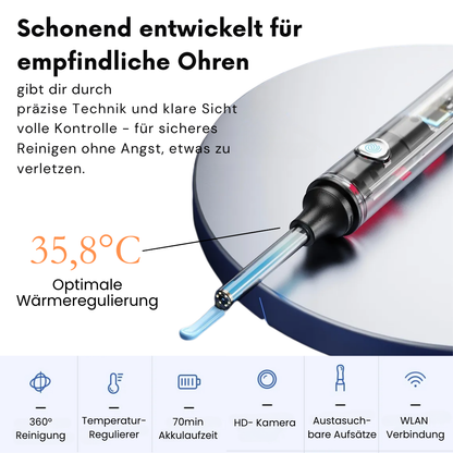 HD-vernetztes Otoskop zur Ohrreinigung