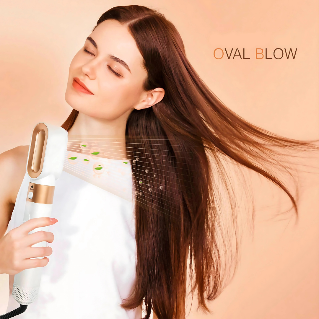 Styler Rotatif Cheveux Multifonction 5-en-1
