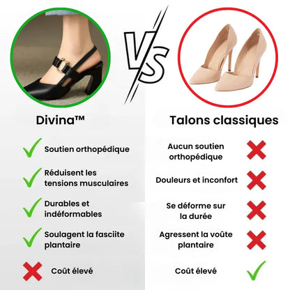 Divina™ - Chaussures à talons à confort orthopédique pour femme