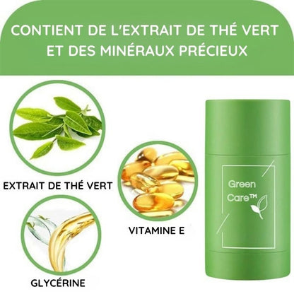 Reinigende Maske mit grünem Tee