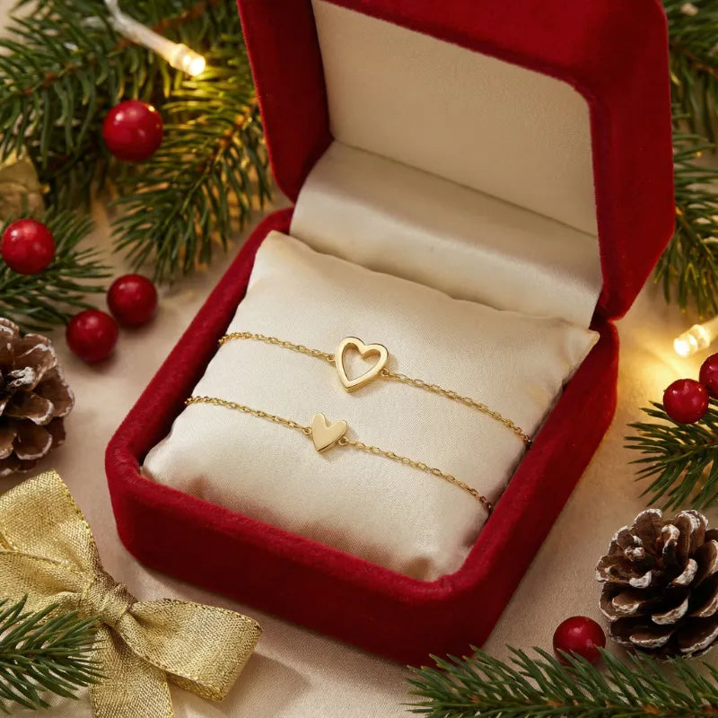 Passende Herzarmbänder für Mutter und Tochter