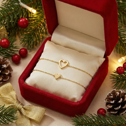 Passende Herzarmbänder für Mutter und Tochter