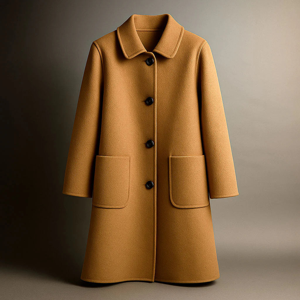 Manteau long en laine élégant