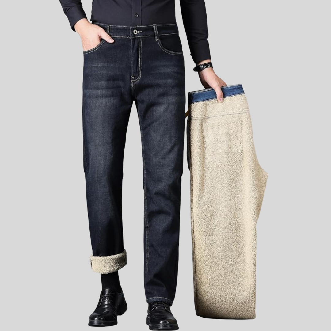 Herrenjeans mit Fleecefutter