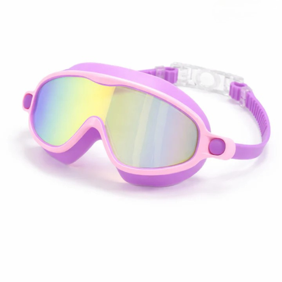 Lunettes de natation enfants à clip facile et anti-buée