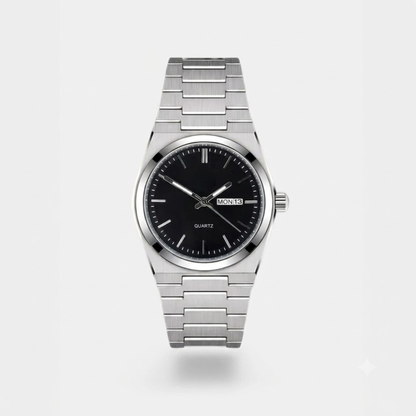 Elegante Herrenuhr aus Edelstahl