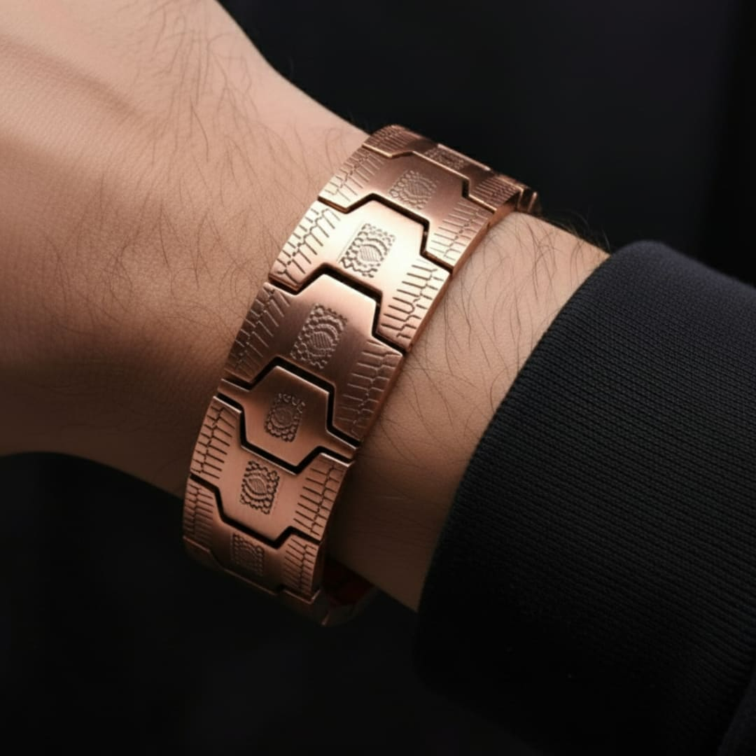 Magnetisches Armband aus Kupfer für Herren