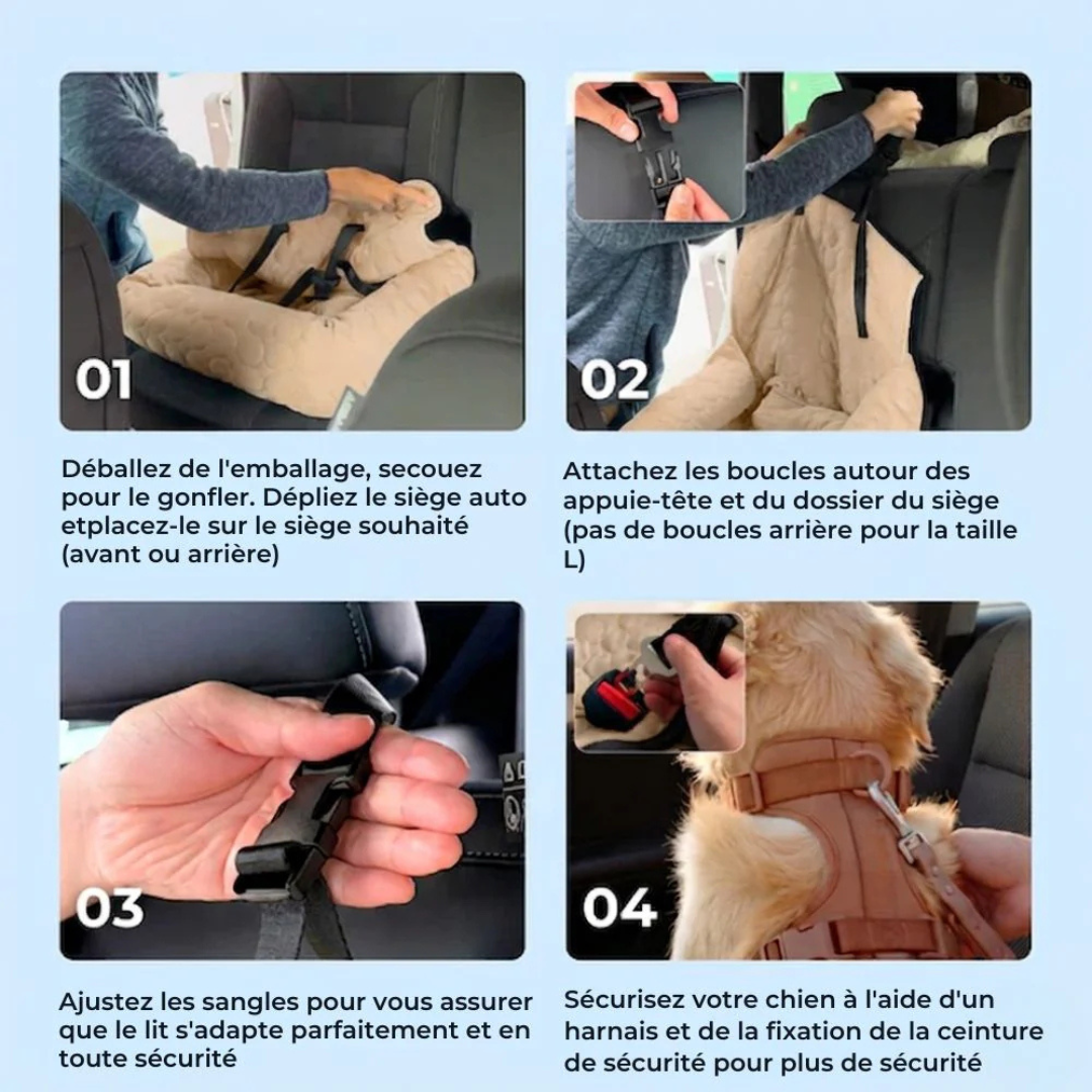 Kühlender Autositz für Hunde