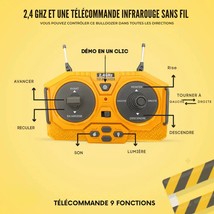 Engin de chantier télécommandé réaliste