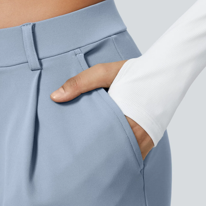 Pantalon large taille haute femme