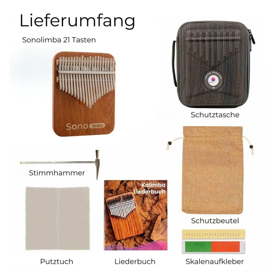 Kalimba en bois de corail africain