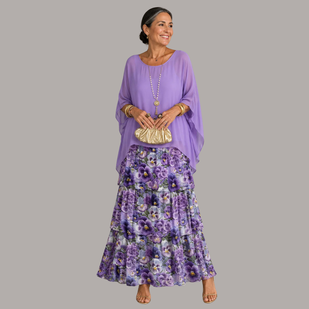 Elegantes und bequemes, fließendes langes Kleid für Damen