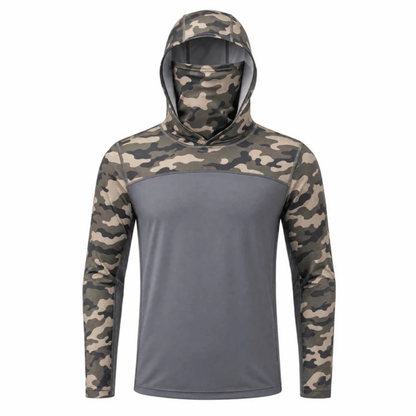 UV-Schutz-Sweatshirt mit integrierter Kapuze