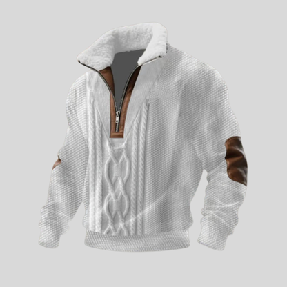 Pull polaire à col montant avec zip