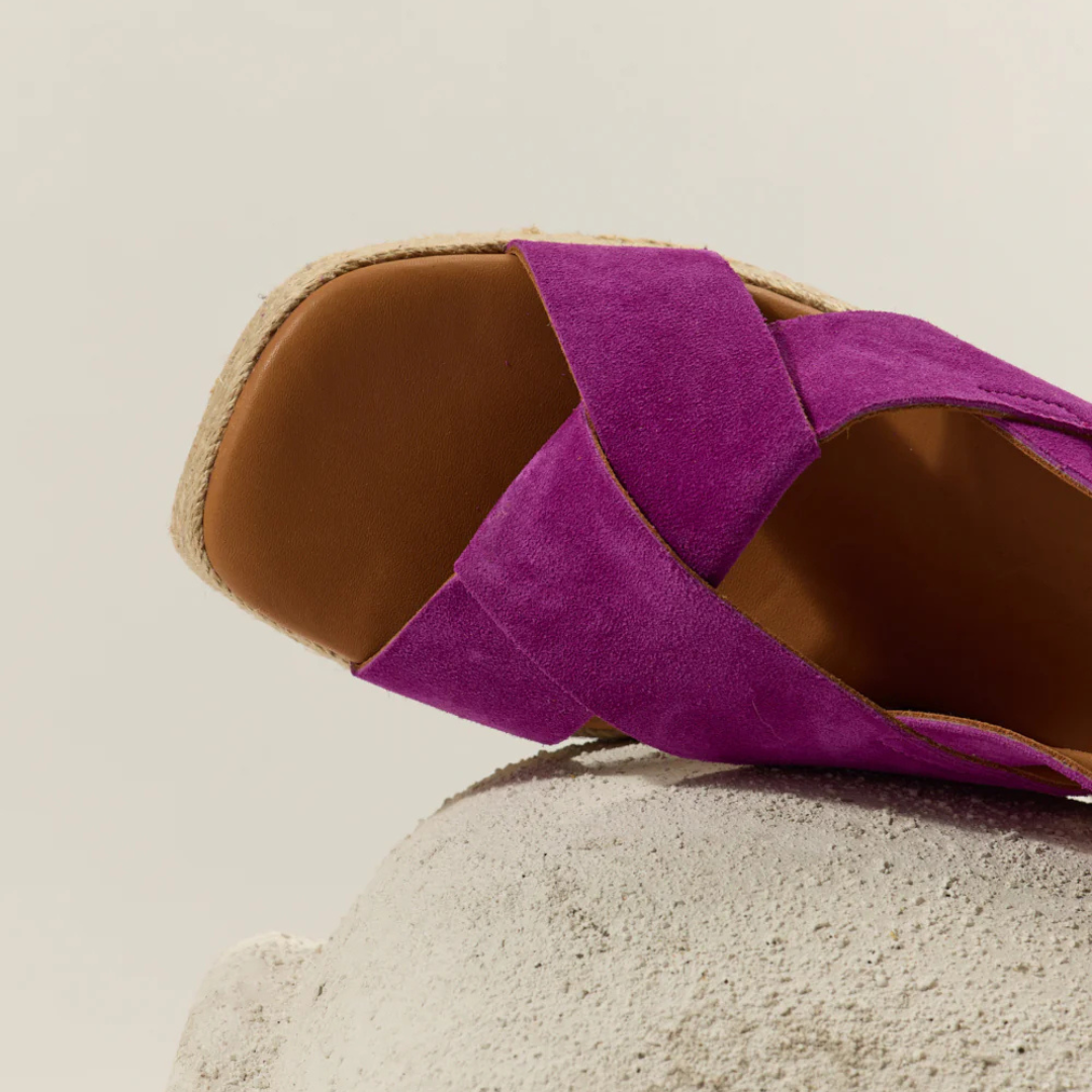 Espadrilles à plateforme motif léopard