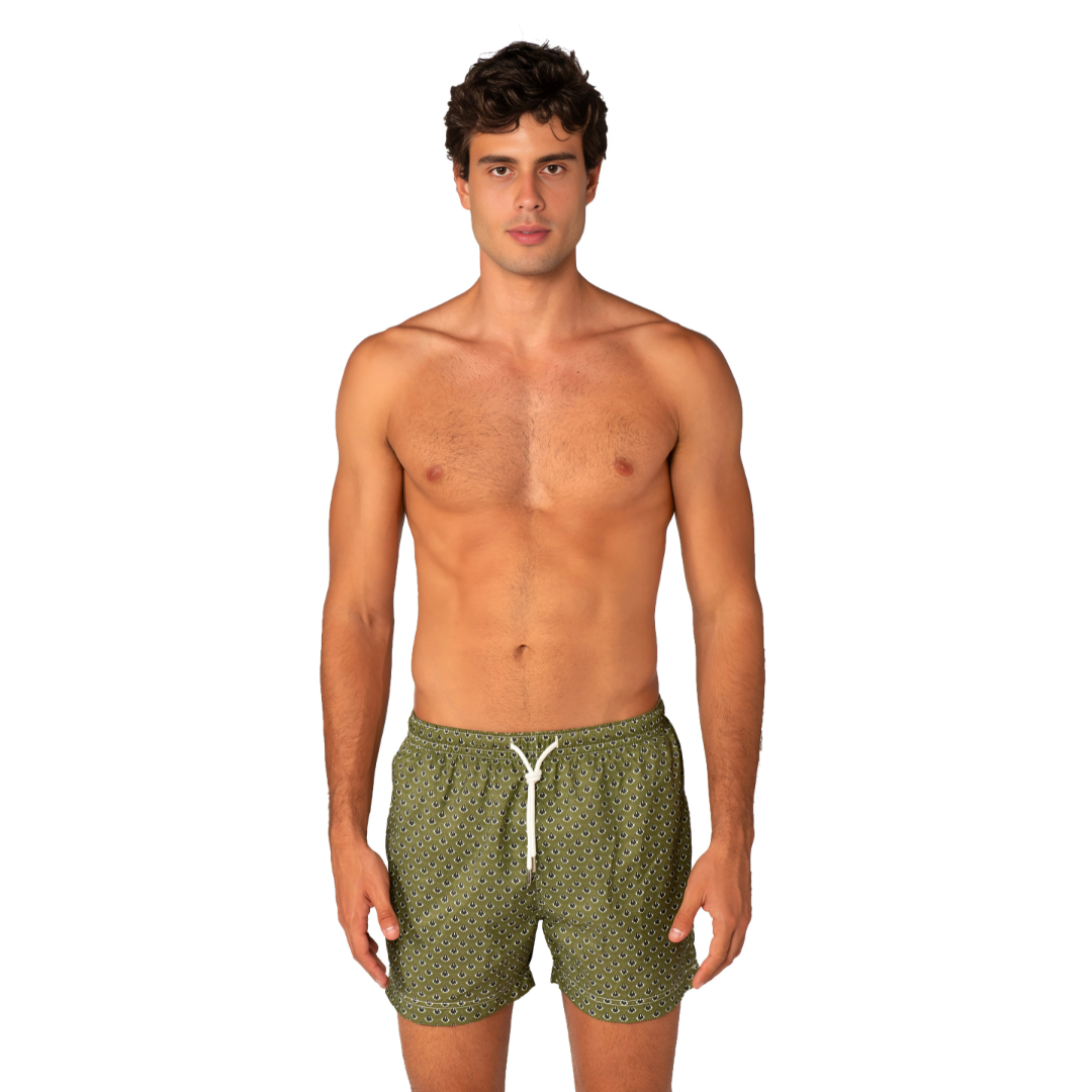 Short de bain homme à imprimé