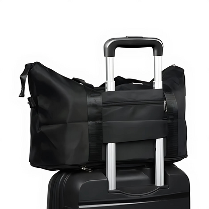 Reisetasche mit Trolleyhalterung