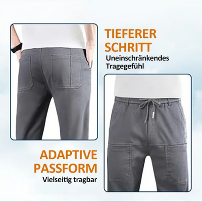 Multifunktionale Herren-Hose mit sportlich-elegantem Schnitt