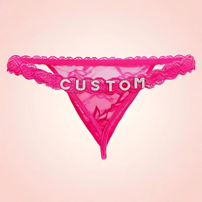 String Dentelle Personnalisé avec Prénom ou Message