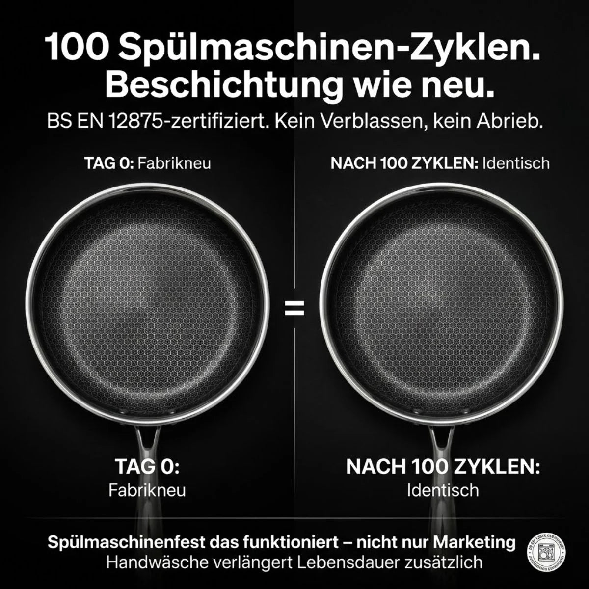 Poêle en acier alvéolé 28 cm sans PFAS