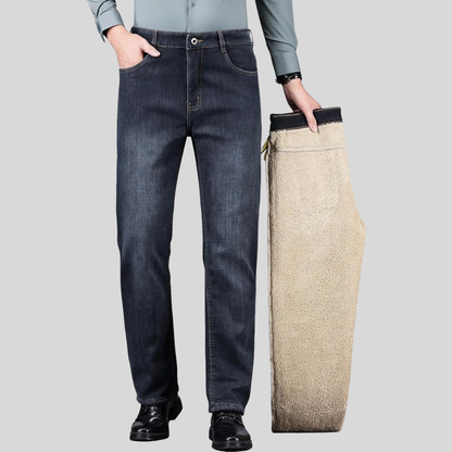 Herrenjeans mit Fleecefutter