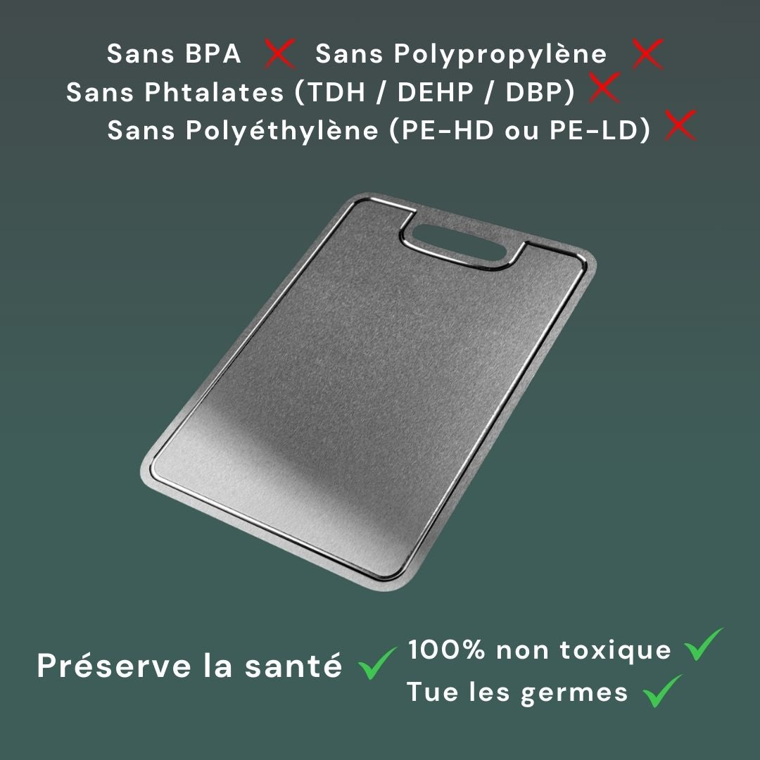 Robustes und hygienisches Schneidebrett aus Titan