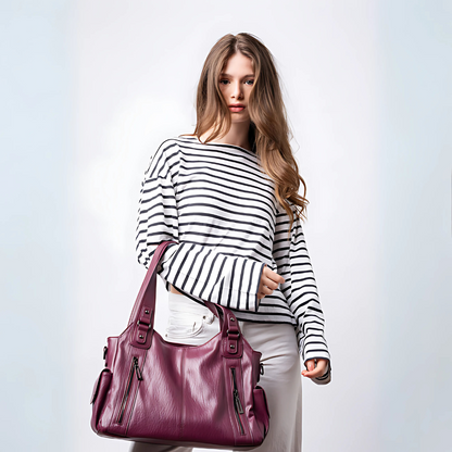 Sac cabas végan bordeaux