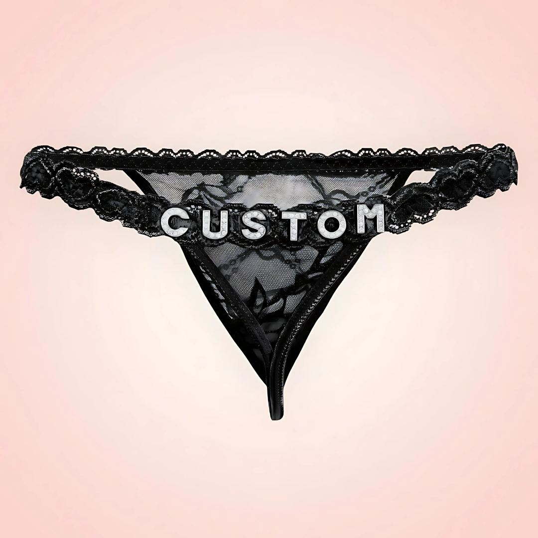 String Dentelle Personnalisé avec Prénom ou Message