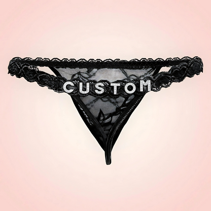 String Dentelle Personnalisé avec Prénom ou Message