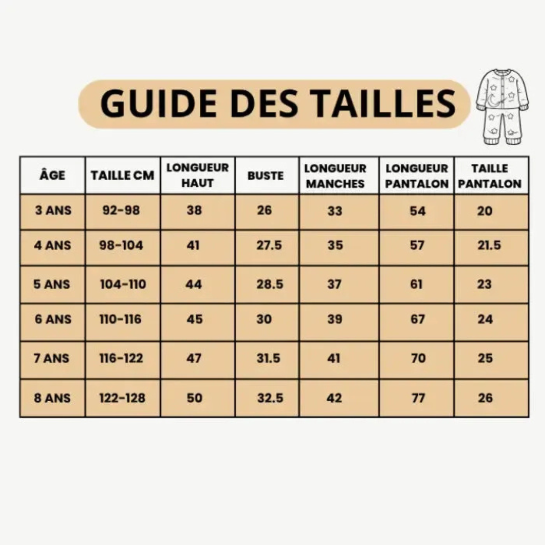 Ausmalbarer Pyjama für Kinder