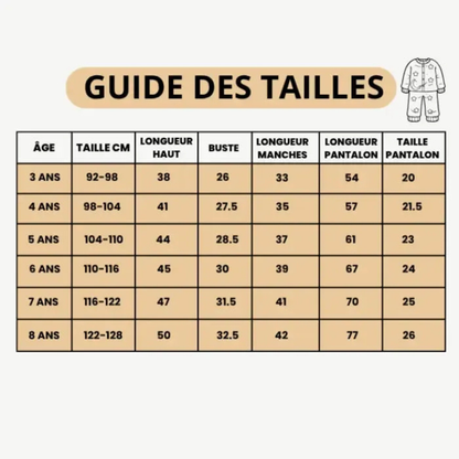 Ausmalbarer Pyjama für Kinder