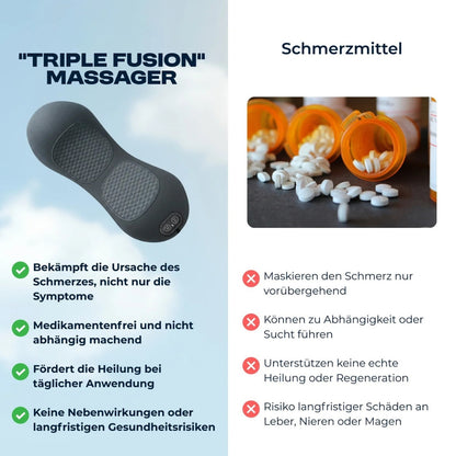 Beheizbares Massagegerät für eine tiefgehende Entspannung des Rückens