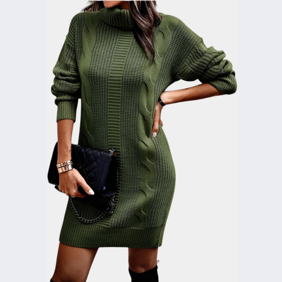 Strickkleid mit Rollkragen